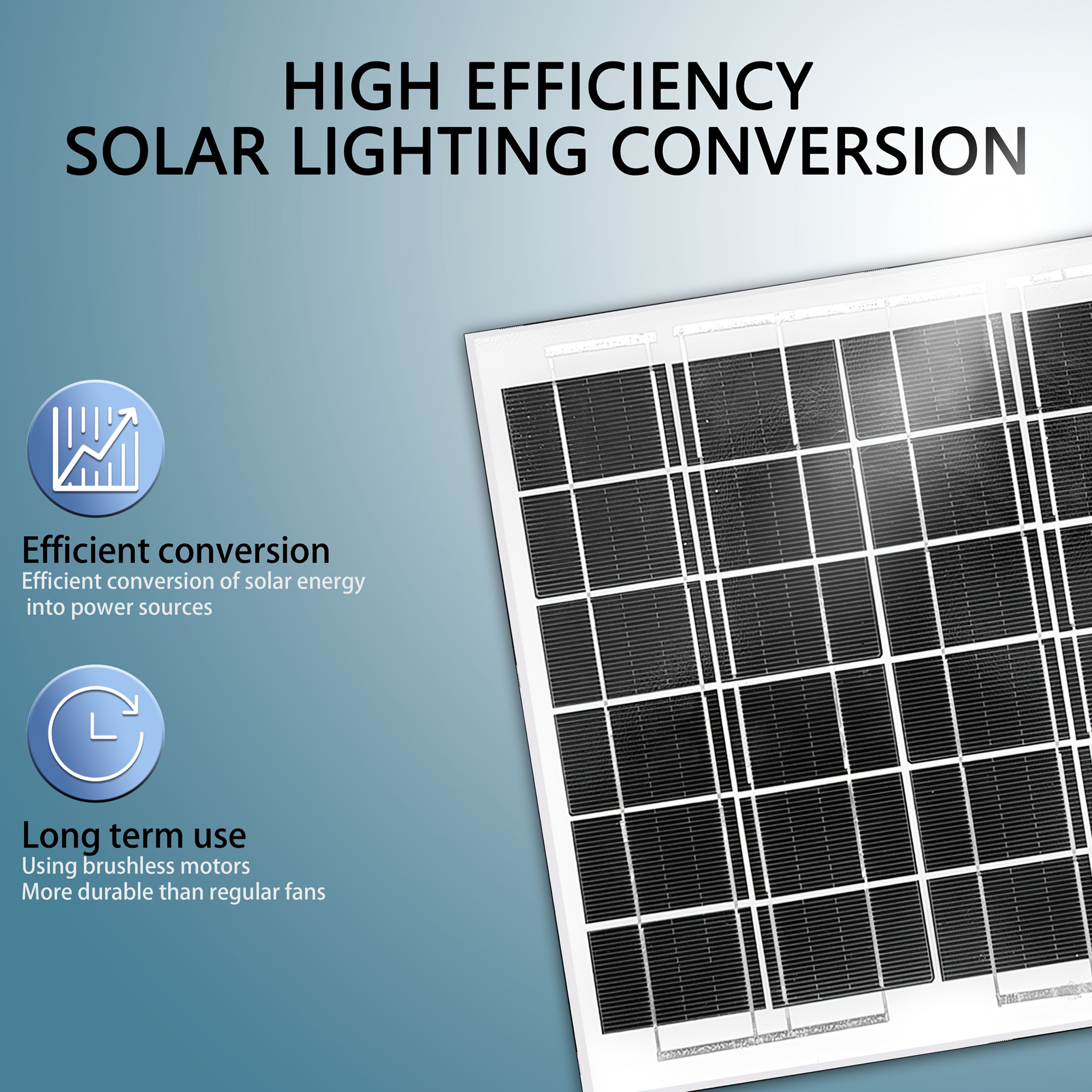 Wall-mounted ventilation fan kit, Φ150mm/Φ100mm fan + 8W solar panel included, suitable for bathroom and kitchen ventilation solutions. Durable stainless steel wall-mount exhaust fan provides excellent airflow