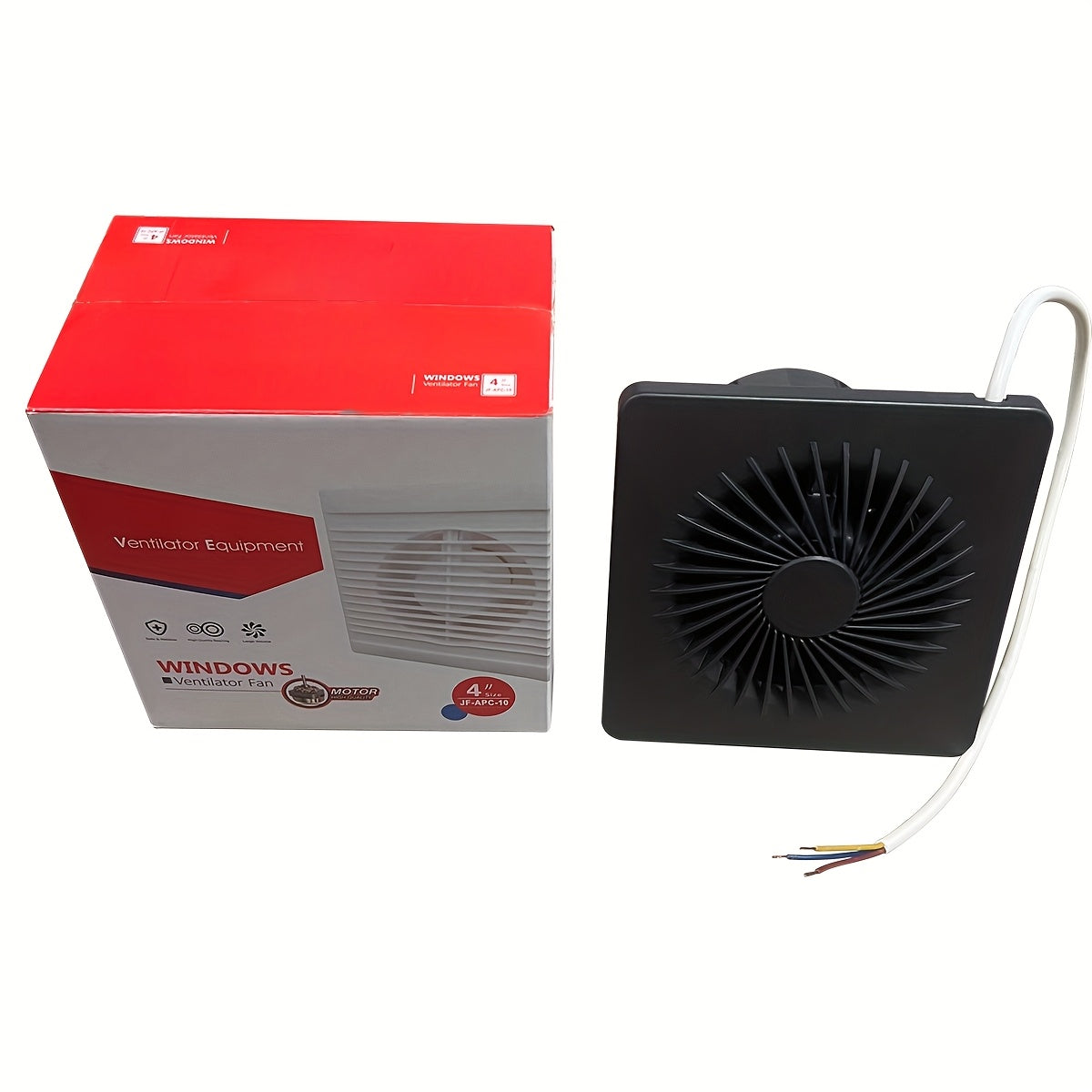 4-Inch Ventilation Fan, European Standard Exhaust Fan, 100m3/h Airflow, Hardwired Installation, Air Purification Equipment with Deflector Baffle, Quiet Operation, Dehumidifying & Ventilating for Kitchen, Bathroom, Pet Room, G