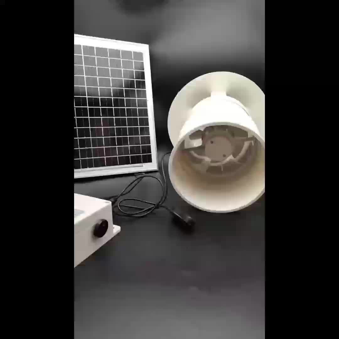 6/8W Solar Roof Vent Fan with Protective Cap - φ110 High-Speed Brushless DC Roof Exhaust Fan, Solar-Powered Attic/Garage/Workshop Ventilation, No Battery Needed, Compatible with Hose for Residential/Commercial Use - Ideal fo
