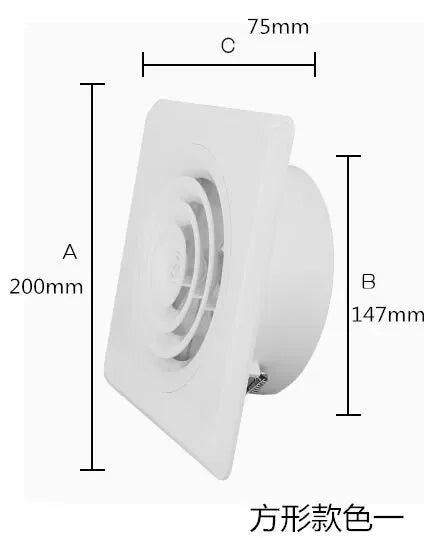 Adjustable Louver Air Vent Extract Valve Grille 75-200mm ABS Round Diffuser Ducting Ventilation Cover Indoor Fresh Air System