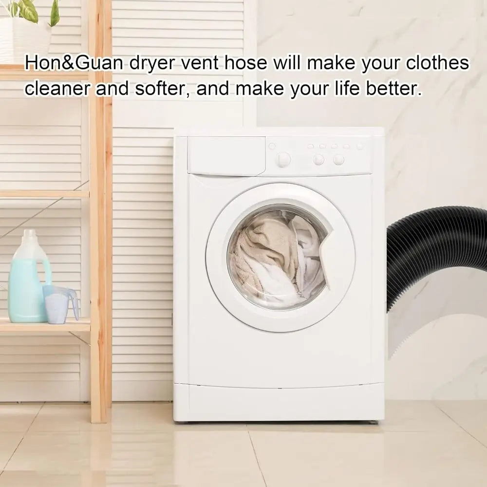 Flexible 6 inch Dryer Vent Hose Insulated Aluminum Foil Air Ducting 3 Layer Protection Heavy-Duty Exhaust Pipe Heating Cooling