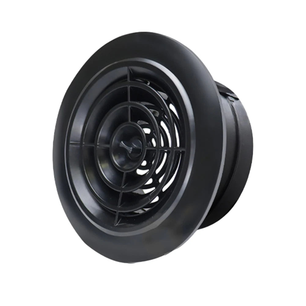 Long-lasting Quality Vent Grill Round ABS Material Attractive Design Black Removable Panels 1 X 100mm 75-125MM