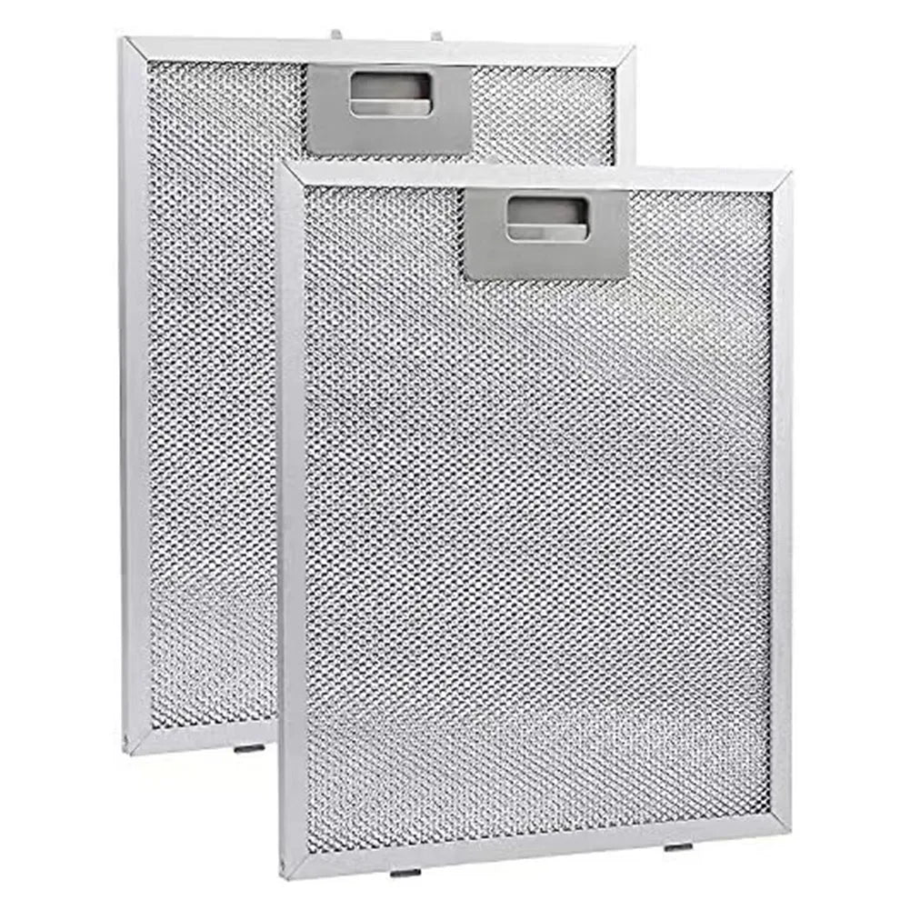 2PCS Cooker Hood Filters Metal Mesh Extractor Vent Filter, Aluminum Metal Mesh Vent Filter Cooker Hood Grease Filter