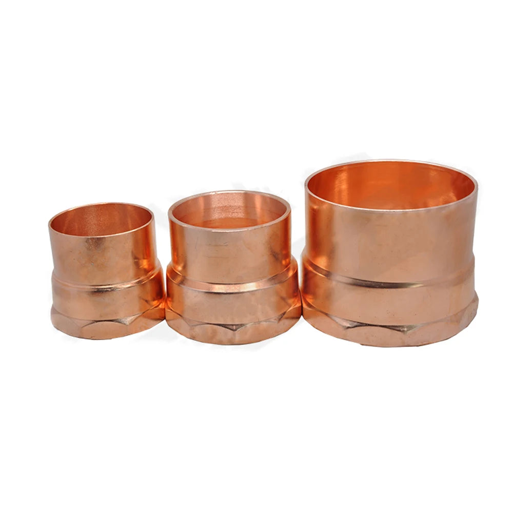 1/4" 1/2" 3/4" 1"-2" NPT Female x 5/8" 7/8" 9/8" ID Solder Weld Socket Copper End Feed Connector Coupler Plumbing Fitting