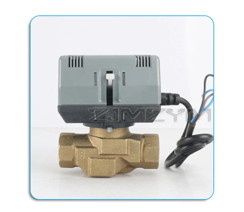 3/4" 1" Honeywell Motorized Two Way Three Way Valve Brass VC6013 DN20 DN25 Fan Coil HVAC Valve AC220V