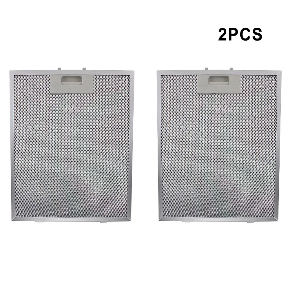 2PCS Cooker Hood Filters Metal Mesh Extractor Vent Filter, Aluminum Metal Mesh Vent Filter Cooker Hood Grease Filter