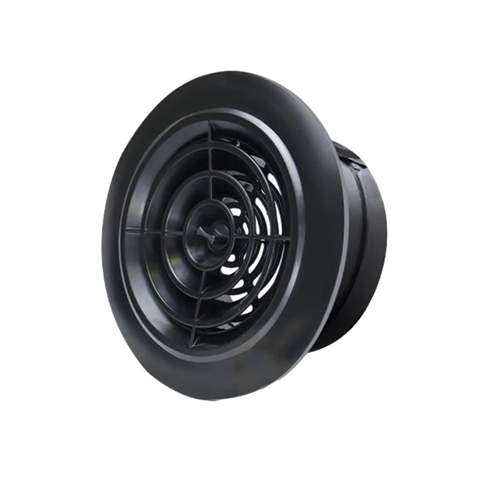 Long-lasting Quality Vent Grill Round ABS Material Attractive Design Black Removable Panels 1 X 100mm 75-125MM