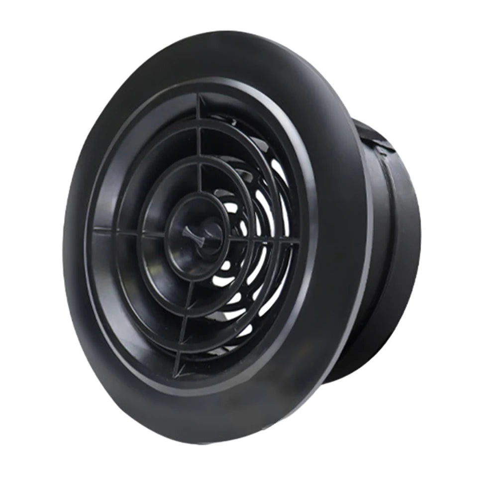 Long-lasting Quality Vent Grill Round ABS Material Attractive Design Black Removable Panels 1 X 100mm 75-125MM
