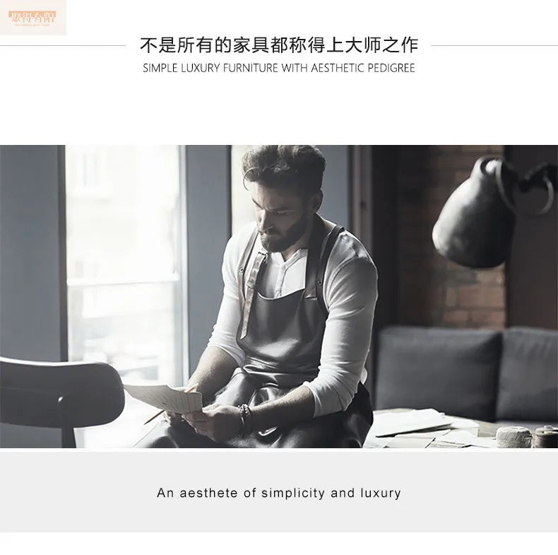 Italian high-end designer large long boss table corner solid wood light luxury minimalist desk living room desk computer table