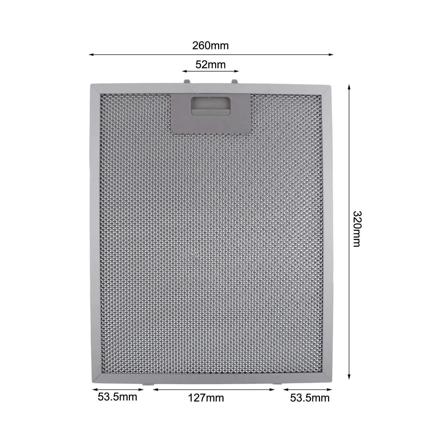 2PCS Cooker Hood Filters Metal Mesh Extractor Vent Filter, Aluminum Metal Mesh Vent Filter Cooker Hood Grease Filter