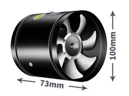 4''6''8'' Pipe Exhaust Fan Air Ventilator Metal Pipe Ventilation Exhaust Fan Mini Extractor Bathroom Toilet Wall Fan Duct Fan