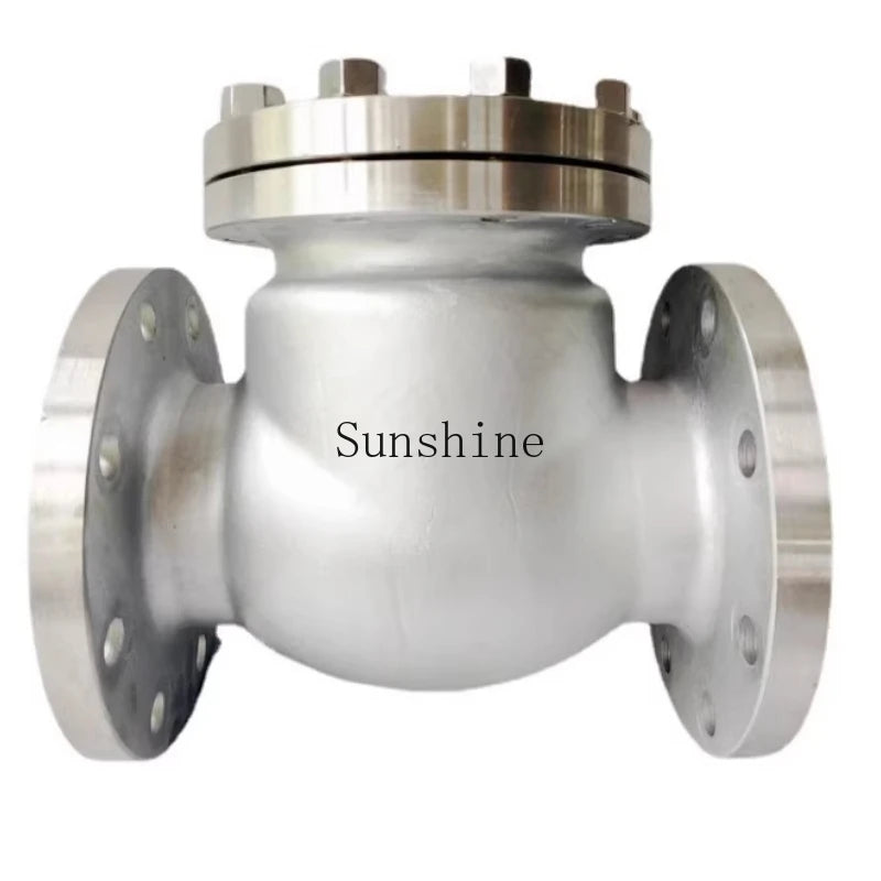 H44W stainless steel 150LBP flange swing check valve DN80 125 150