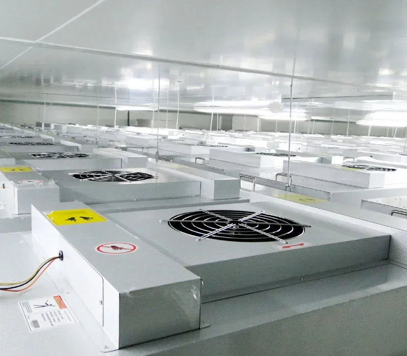 2025 MINI 2x2 4x2 4x4 Laminar Flow Hood Aluminum Fan Filter Unit Ffu With H13 H14 HEPA air Filter