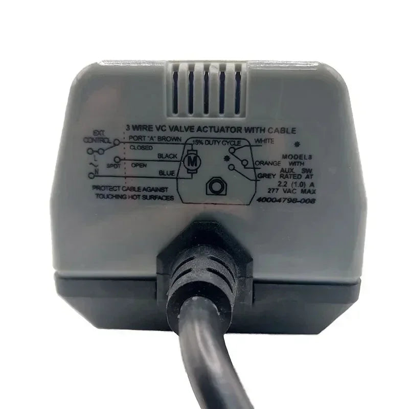 Two way/three-way brass globe valve 1/2 "(DN15) 3/4" (DN20) 1 "(DN25), AC220V, with VC6013/VC4013 fan coil electric actuator