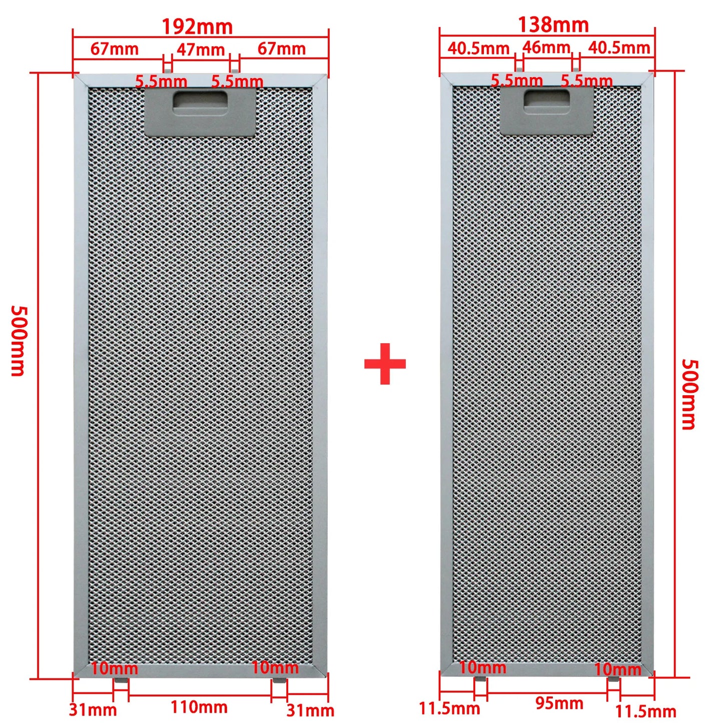 Extractor hood filters