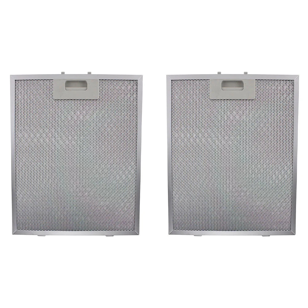 2PCS Cooker Hood Filters Metal Mesh Extractor Vent Filter, Aluminum Metal Mesh Vent Filter Cooker Hood Grease Filter