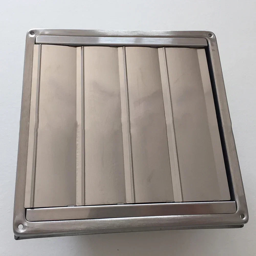 100/125/150mm Stainless Steel Air Vent Duct Grill Wall Square Tumble Air Outlet Dryer Extractor Ventilation Cover Fan Outlet