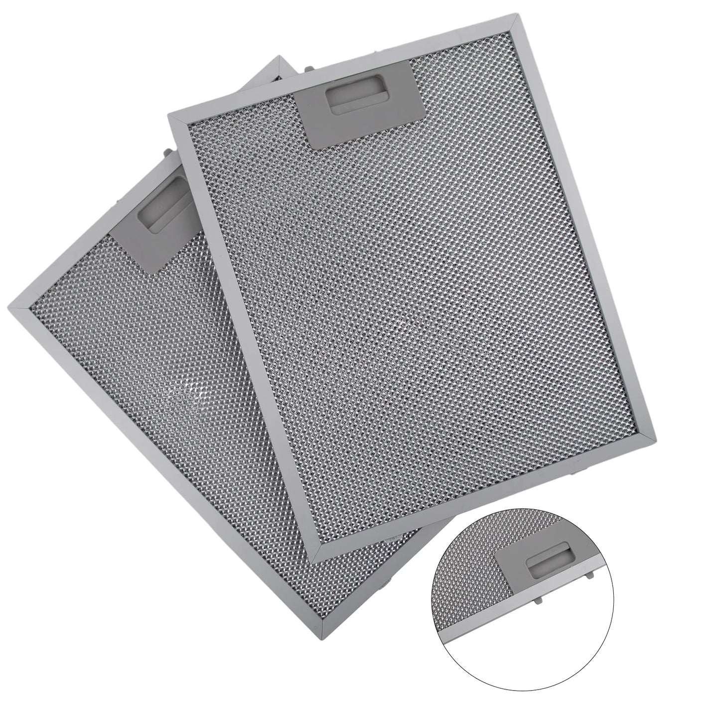 2PCS Cooker Hood Filters Metal Mesh Extractor Vent Filter, Aluminum Metal Mesh Vent Filter Cooker Hood Grease Filter