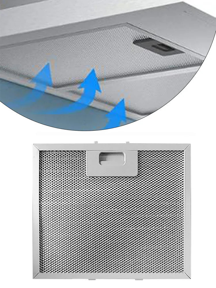 r Metal Mesh Extraction Ventilation Filter 400 X 300 X 9 Mm Range Hood Metal Grease Filter