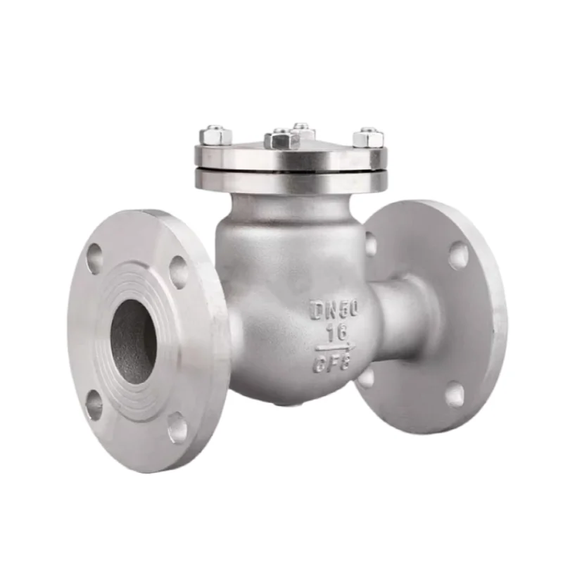 304 stainless steel flange check valve H44W-16P swing check valve check valve DN25 50 80 100