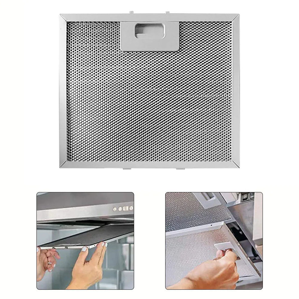 r Metal Mesh Extraction Ventilation Filter 400 X 300 X 9 Mm Range Hood Metal Grease Filter