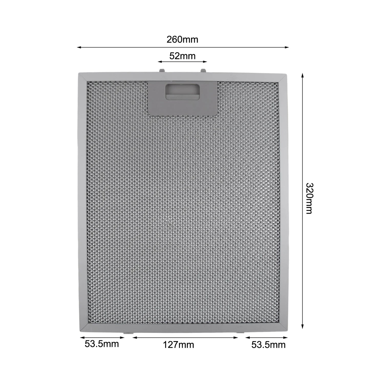 2PCS Cooker Hood Filters Metal Mesh Extractor Vent Filter, Aluminum Metal Mesh Vent Filter Cooker Hood Grease Filter