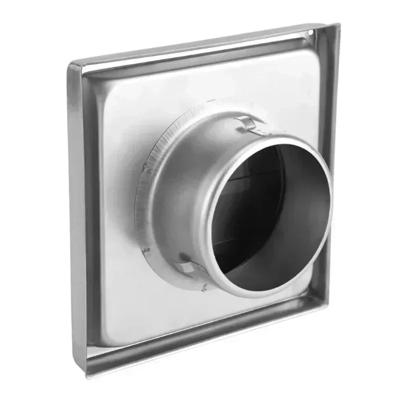 100/125/150mm Stainless Steel Air Vent Duct Grill Wall Square Tumble Air Outlet Dryer Extractor Ventilation Cover Fan Outlet
