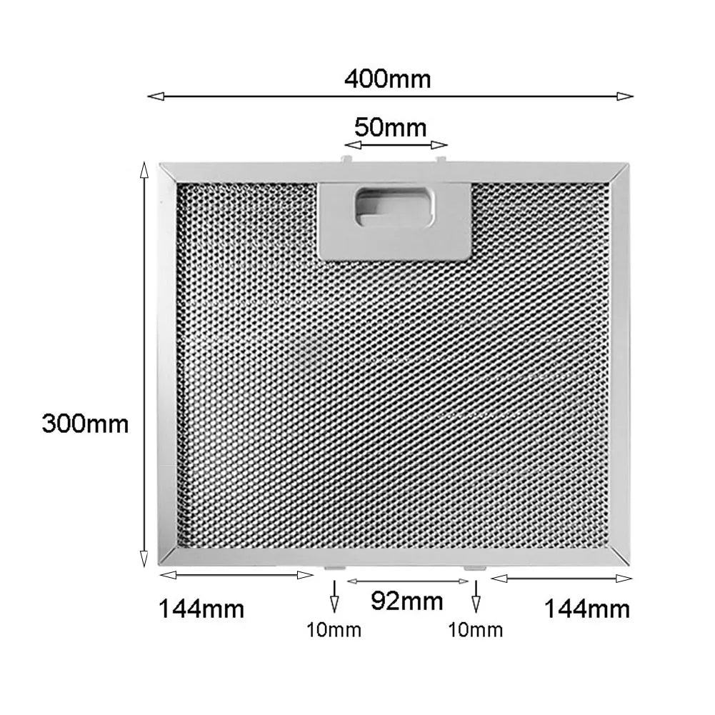 r Metal Mesh Extraction Ventilation Filter 400 X 300 X 9 Mm Range Hood Metal Grease Filter