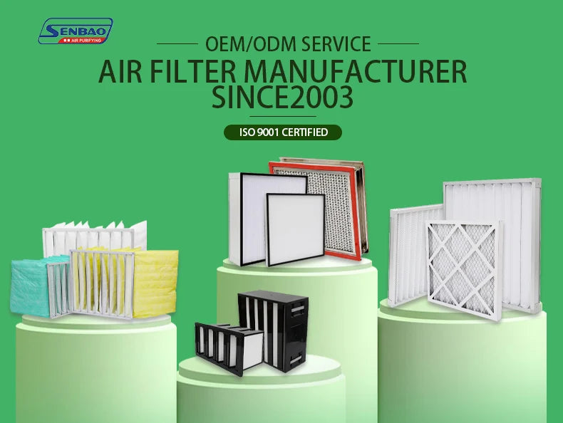 High Quality H14 HEPA Filter 99.999% Air Filter New Box Construction