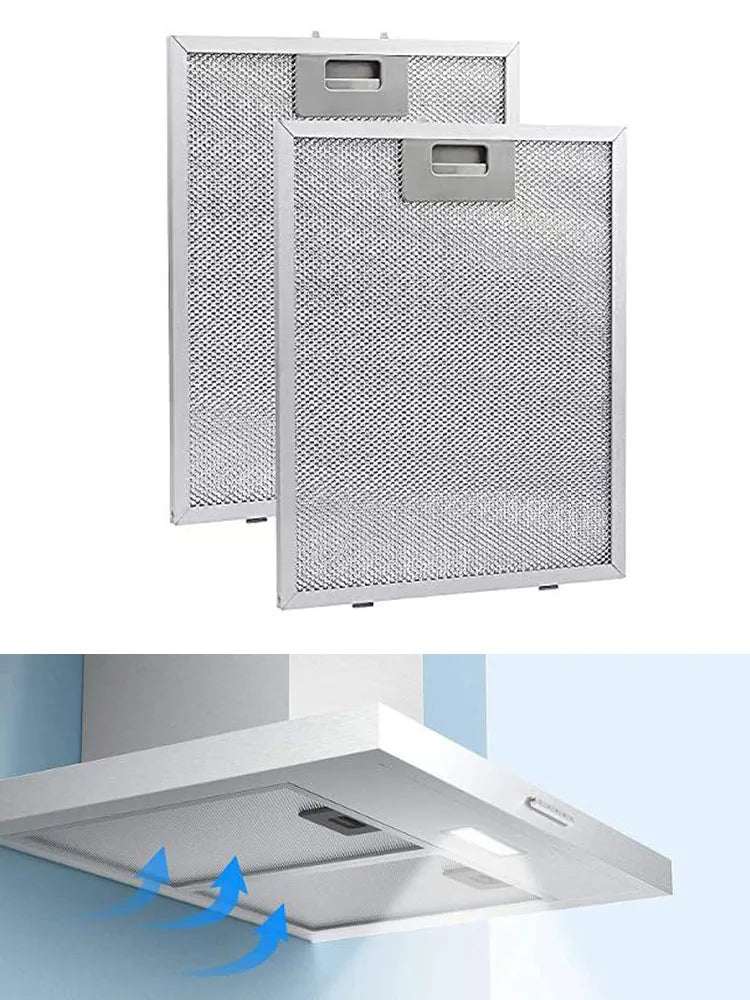 Range Hood Filter Cooker Hood Grease Filter Kitchen Extractor Ventilation Aluminium Aspirator Filter Mesh 29x24cm