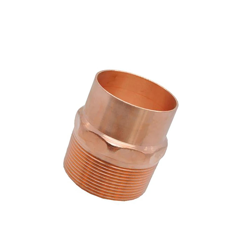 1/4" 3/8" 1/2" 3/4" 1"-4" BSP Male To Solder Cup Connector Copper End Feed Coupling Plumbing Fitting Coupler For Air Condition