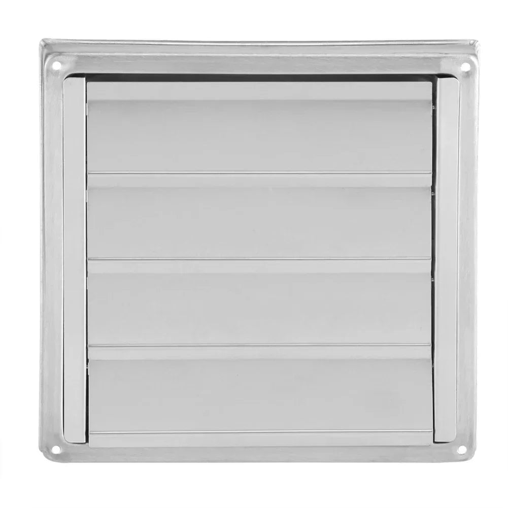 100/125/150mm Stainless Steel Air Vent Duct Grill Wall Square Tumble Air Outlet Dryer Extractor Ventilation Cover Fan Outlet