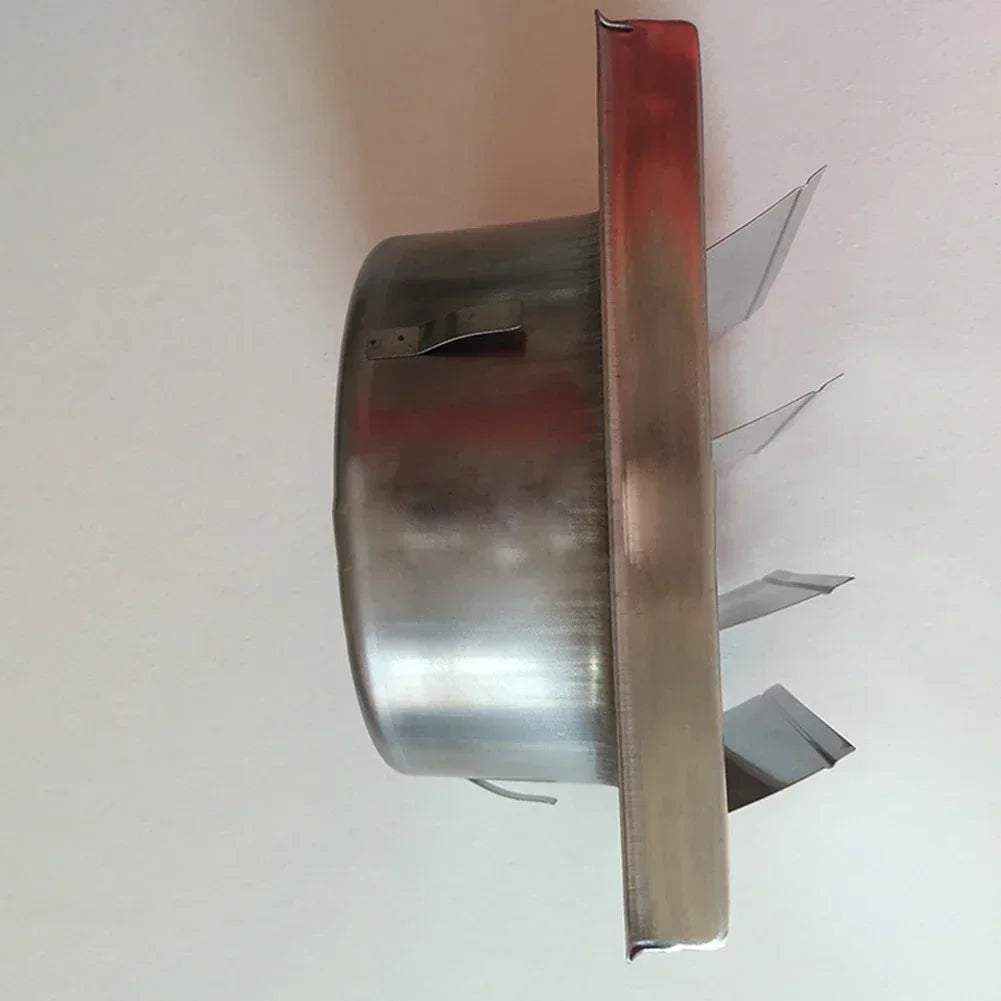 100/125/150mm Stainless Steel Air Vent Duct Grill Wall Square Tumble Air Outlet Dryer Extractor Ventilation Cover Fan Outlet