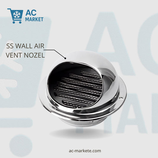 4PCS 100mm Stainless Steel Vent Cap Rainproof Exterior Wall Air Outlet Grille Round Heating Cooling Vent Cover Pipeline Hardware