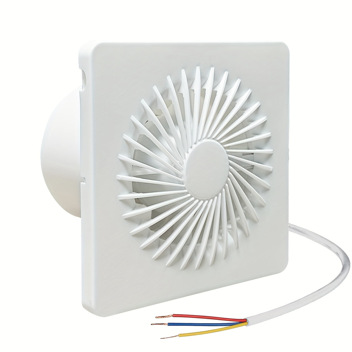 4-Inch Ventilation Fan, European Standard Exhaust Fan, 100m3/h Airflow, Hardwired Installation, Air Purification Equipment with Deflector Baffle, Quiet Operation, Dehumidifying & Ventilating for Kitchen, Bathroom, Pet Room, G