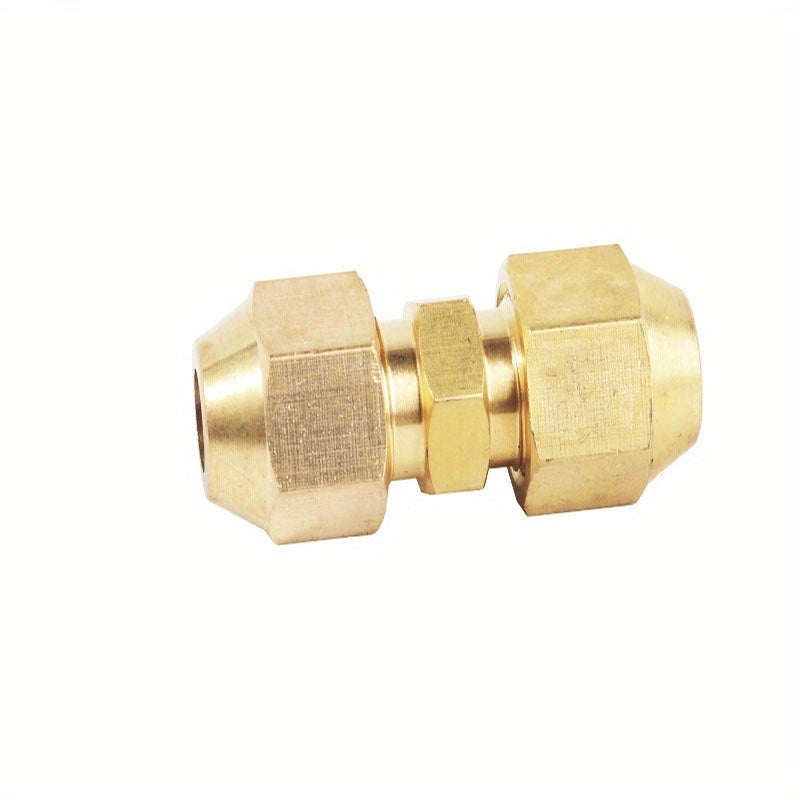 Heavy-Duty Pure Copper Three-Way Connector - Threaded Flare Adapter for AC/Refrigeration Systems, Industrial Plumbing - Compatible with British Standard Pipes - Durable HVAC Construction, Refrigeration System Fittings, Precis