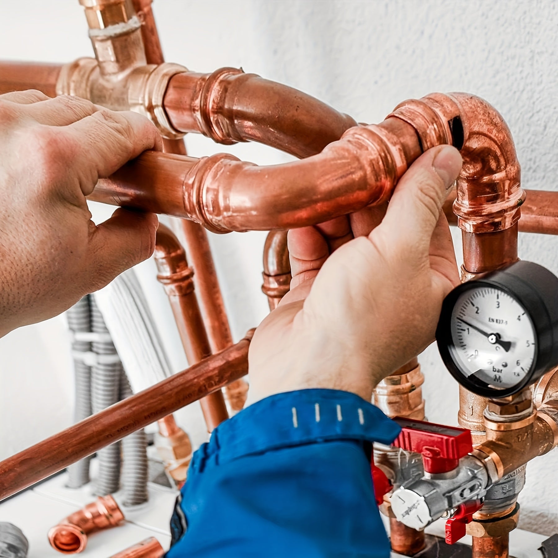 1/2 inch Inner Diameter Elbow Copper Pipe Joint, 90 Degree Long Turn Pressure Connector, Pipe Fitting Welding Joint, Suitable for Cold Welding Connection of Water HVAC Pipelines