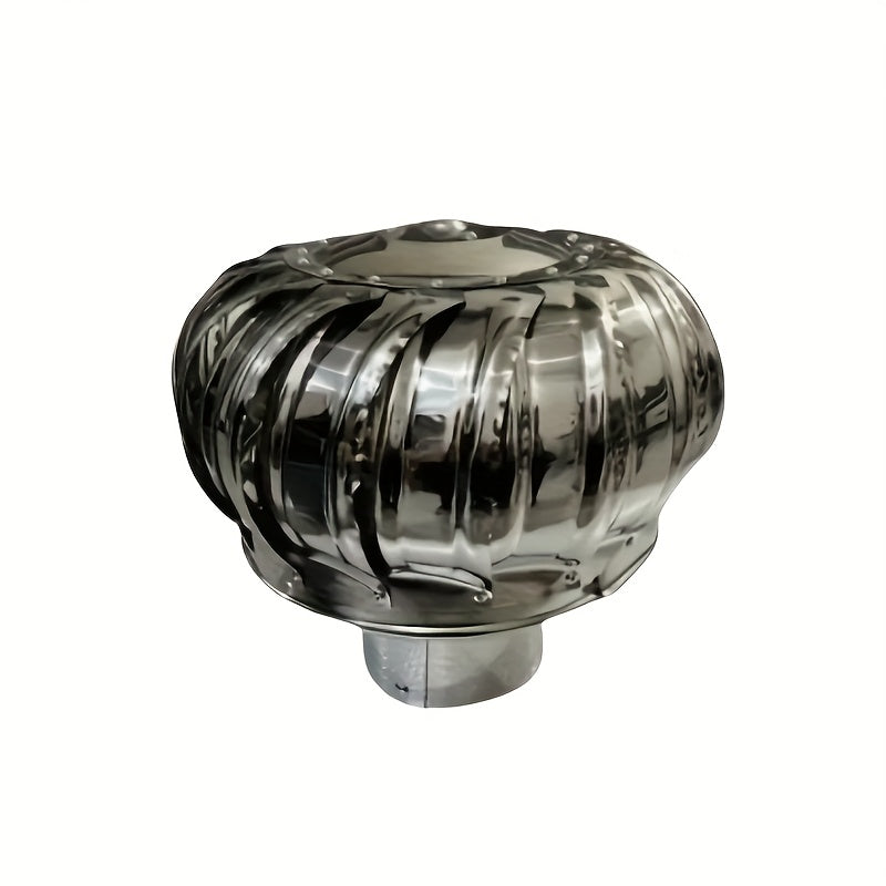 Stainless Steel Non-Powered Roof Ventilation Cap, Non-Electric Roof Ventilator, Suitable for Air Circulation in Homes, Factories, Balconies and Farms