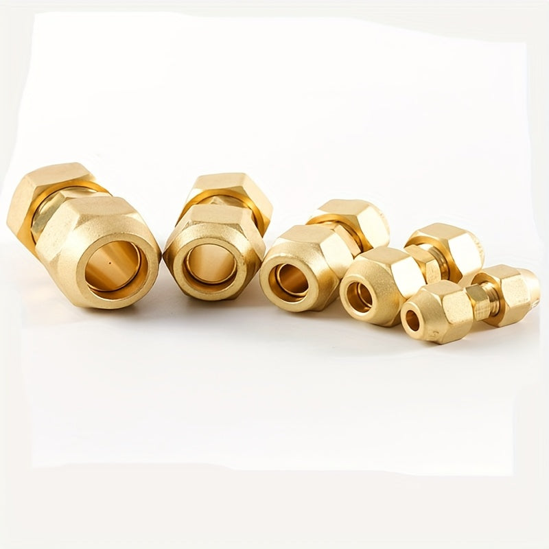 Heavy-Duty Pure Copper Three-Way Connector - Threaded Flare Adapter for AC/Refrigeration Systems, Industrial Plumbing - Compatible with British Standard Pipes - Durable HVAC Construction, Refrigeration System Fittings, Precis