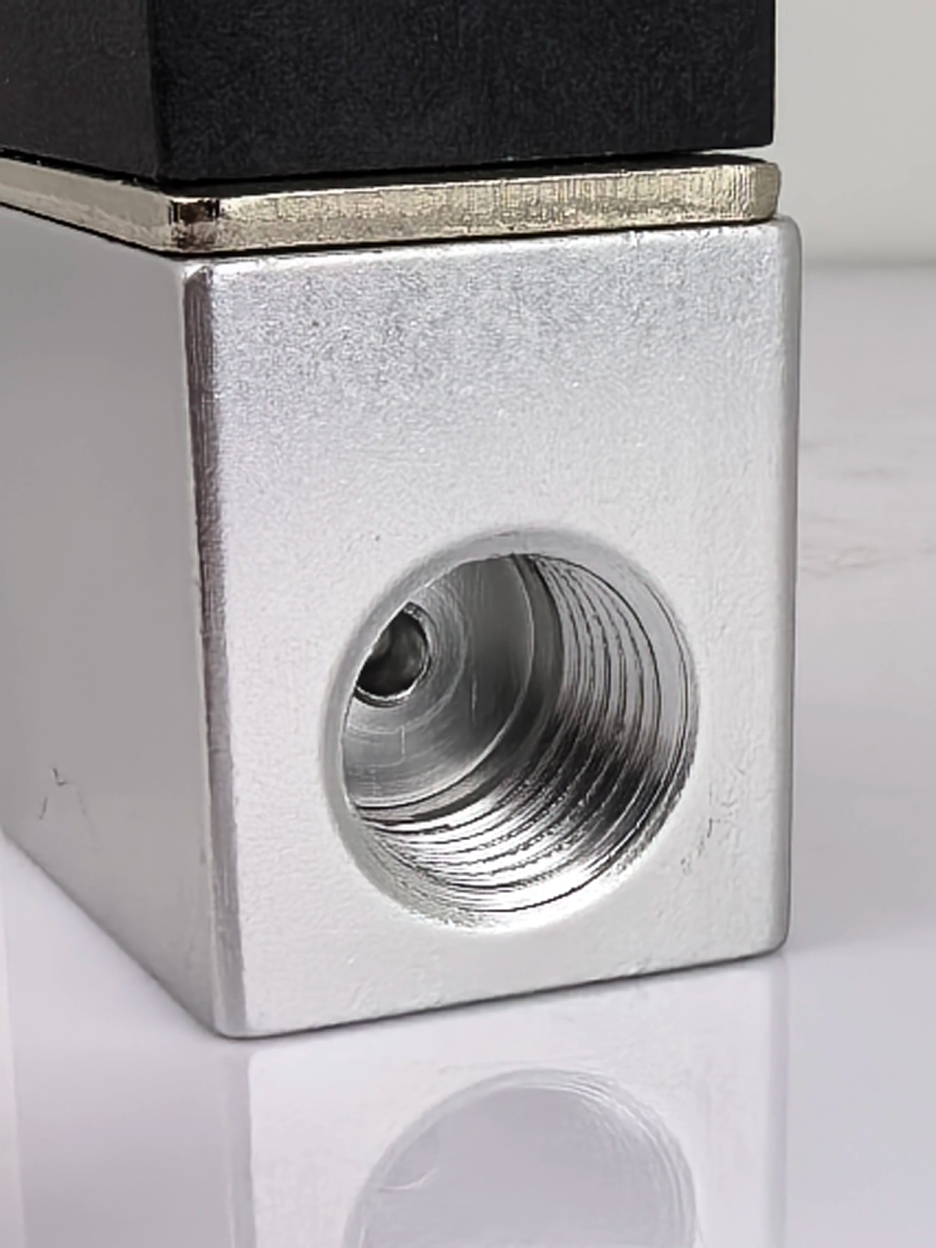 DC12V 24V AC110V 220V Normally Closed 1/4" Silent Oil Free Bidirectional NormallyClosed Pneumatic Solenoid Valve