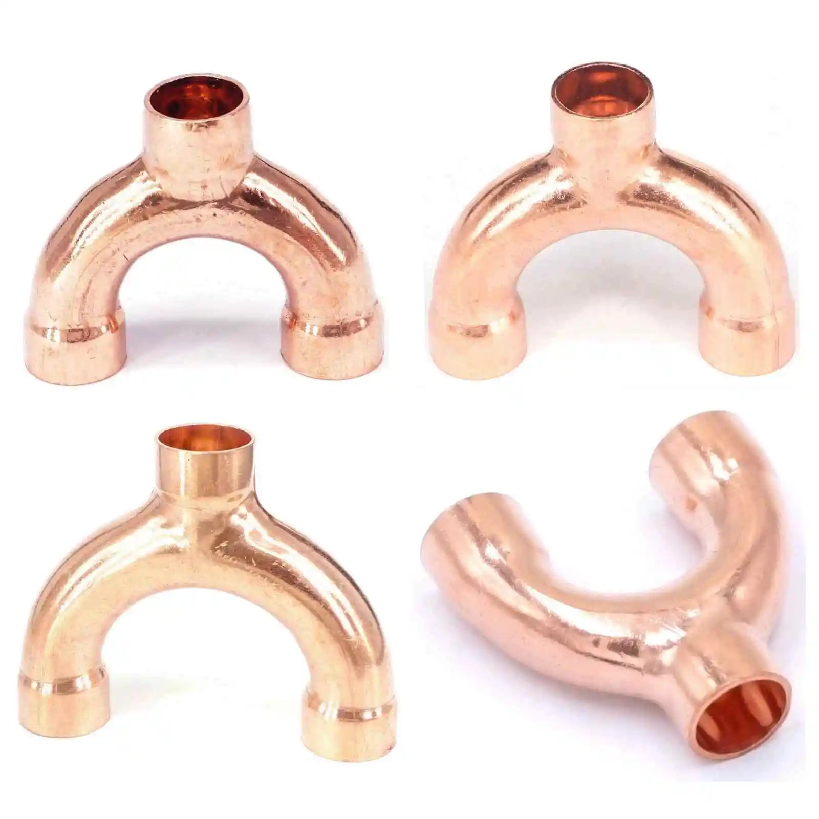 180 Angle Degree Return Bend Equal Copper Welding End Feed Plumbing Pipe Adapter Fitting Gas Water Oil Refrigerator