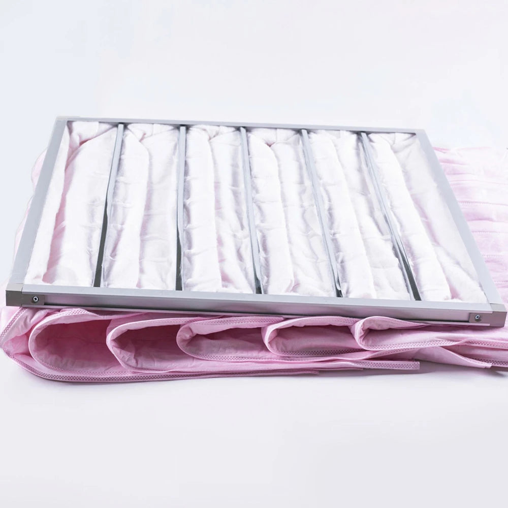 Universal F8 medium efficiency bag filter, high airflow capacity