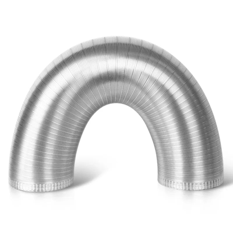 Pure Aluminum Semi Flexible Smoke Exhaust Pipe Range Hood Ventilation Hose High Temperature Resistance Duct Φ150-250 1.5/2m