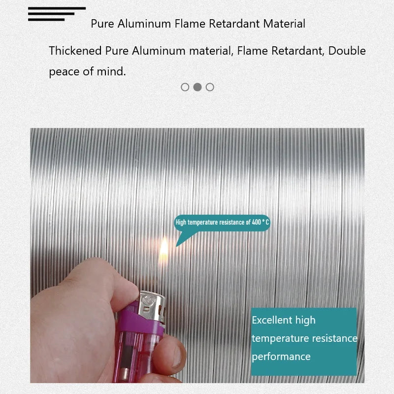 Pure Aluminum Semi Flexible Smoke Exhaust Pipe Range Hood Ventilation Hose High Temperature Resistance Duct Φ150-250 1.5/2m