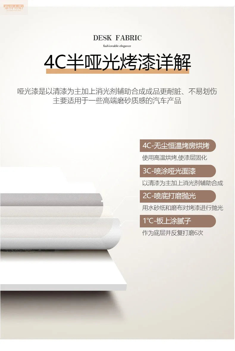 Italian high-end designer large long boss table corner solid wood light luxury minimalist desk living room desk computer table