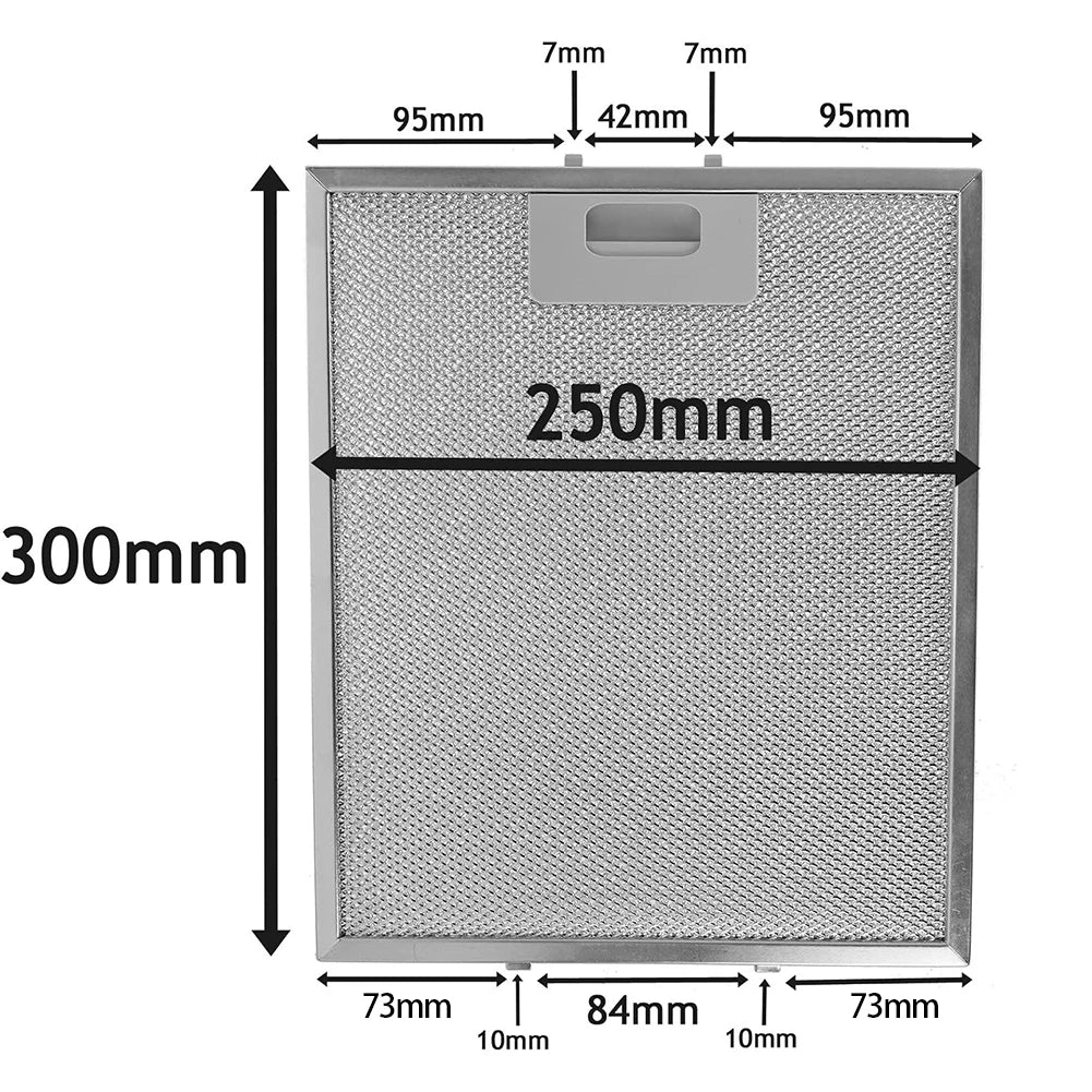 2PCS Grease Filters Aluminum Mesh 30cm