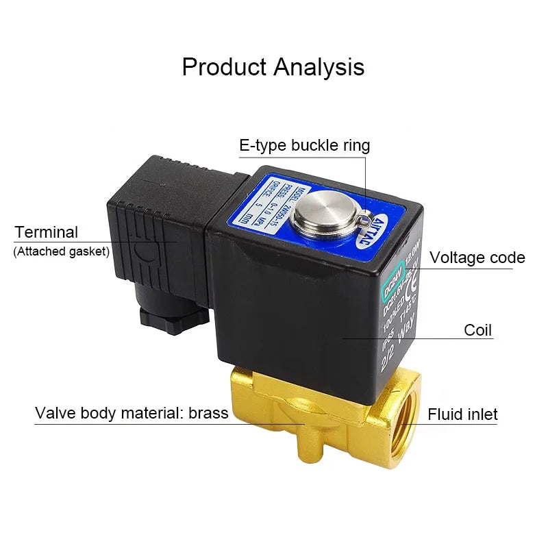 AIRTAC Original Fluid Control Valve Direct-acting Normally Closed 2W030-6/8 050-10/15 Internally Piloted 2W150-15 200-20 250-25