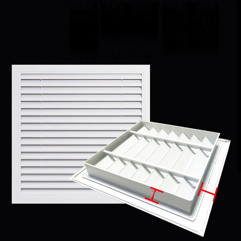 1Pcs Aluminum Alloy Rainproof Louver Vent Grille Cover for Wall Exhaust Outlet, Perforated Ventilation Heat Dissipation Dust