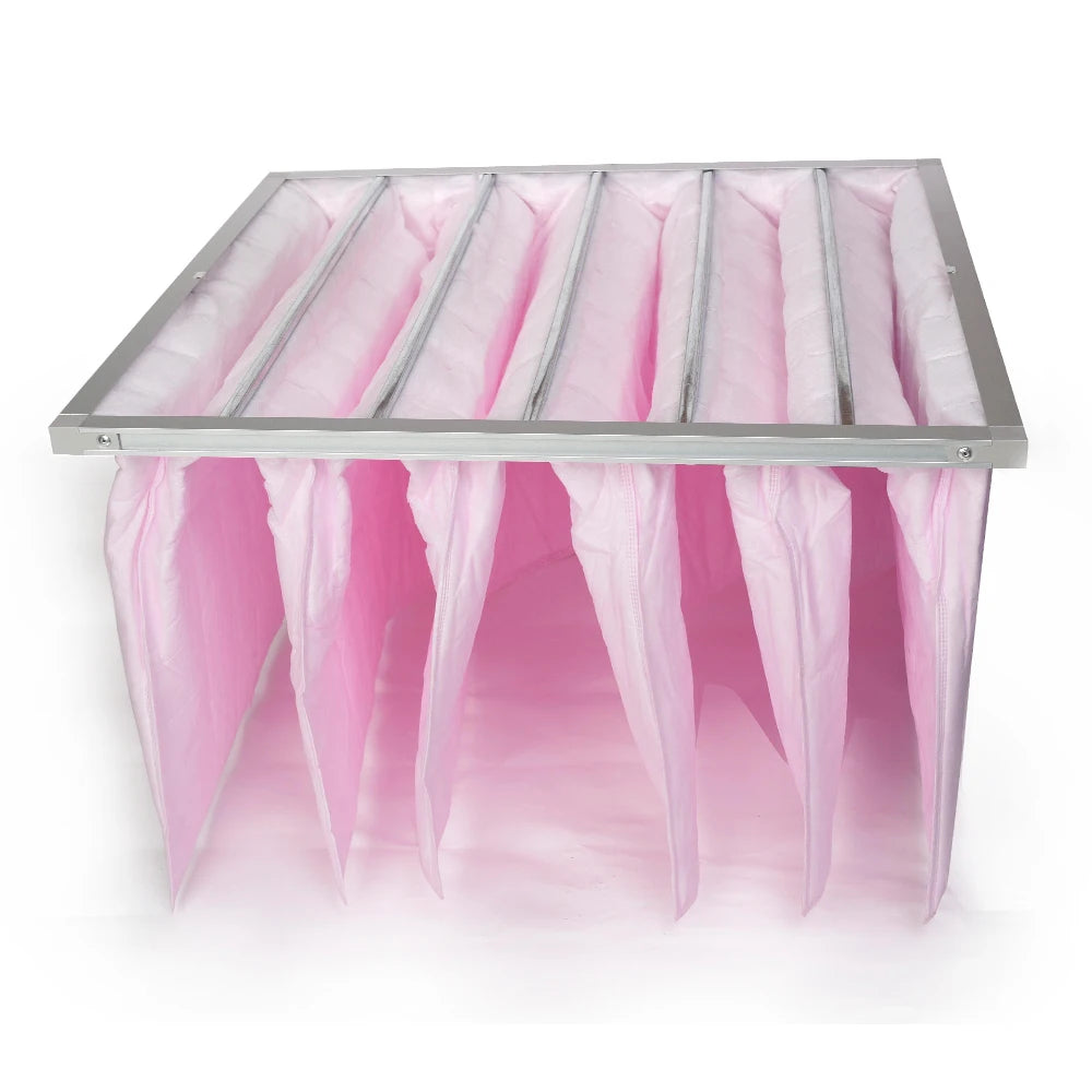 Universal F8 medium efficiency bag filter, high airflow capacity