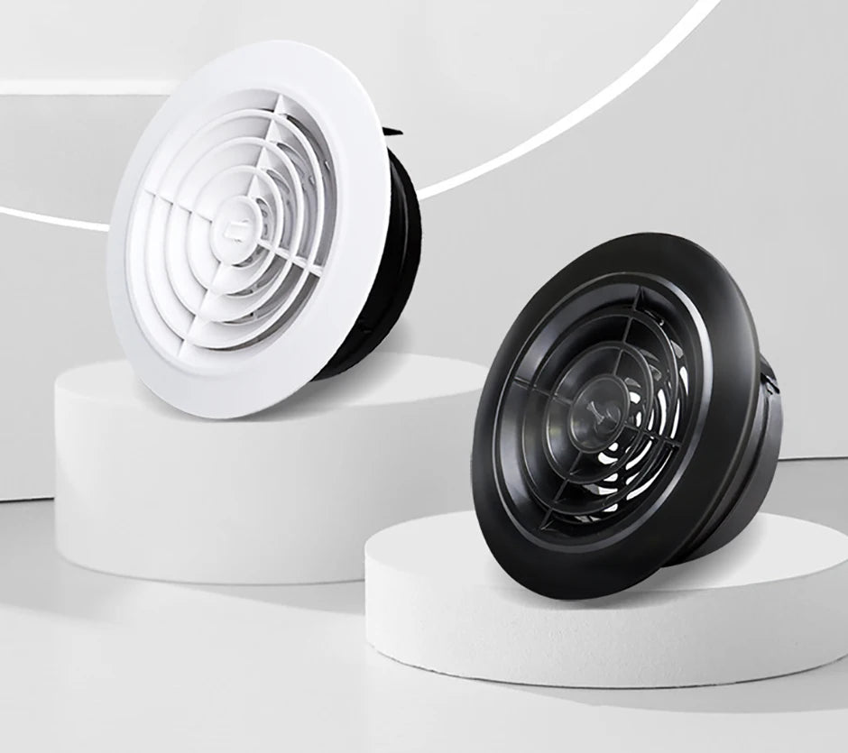 Various Shapes Air Vent Extract Valve Grille Air Circulation Vents Cover 100/150mm Round Ducting Ventilation Cover Accessories